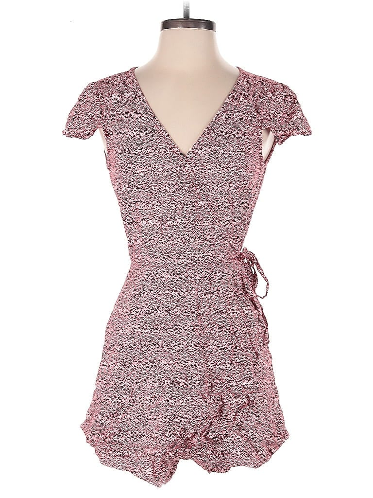 Pre-owned Hollister Romper In Burgundy
