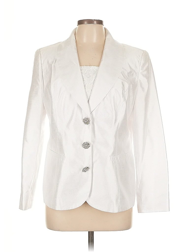 Pre-owned Assorted Brands Blazer Jacket In White