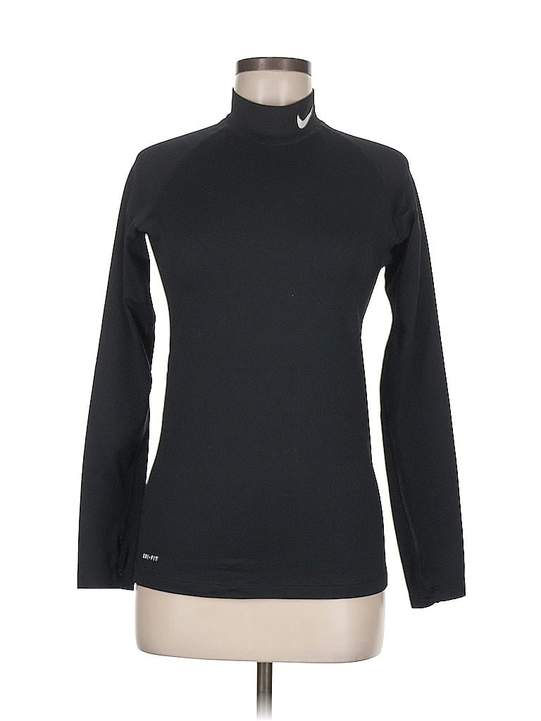 Click to view more detailed imagery on our partner's website Pre-owned Nike Long Sleeve Top Black Turtleneck Tops