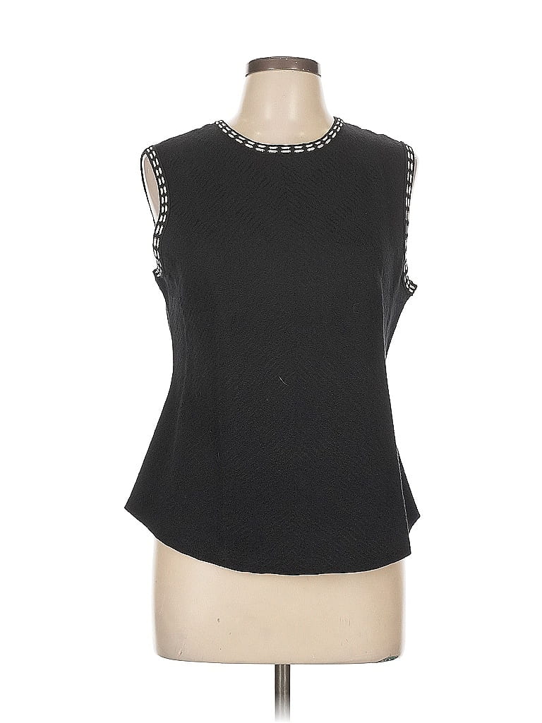 Pre-owned Nic + Zoe Sweater Vest In Black