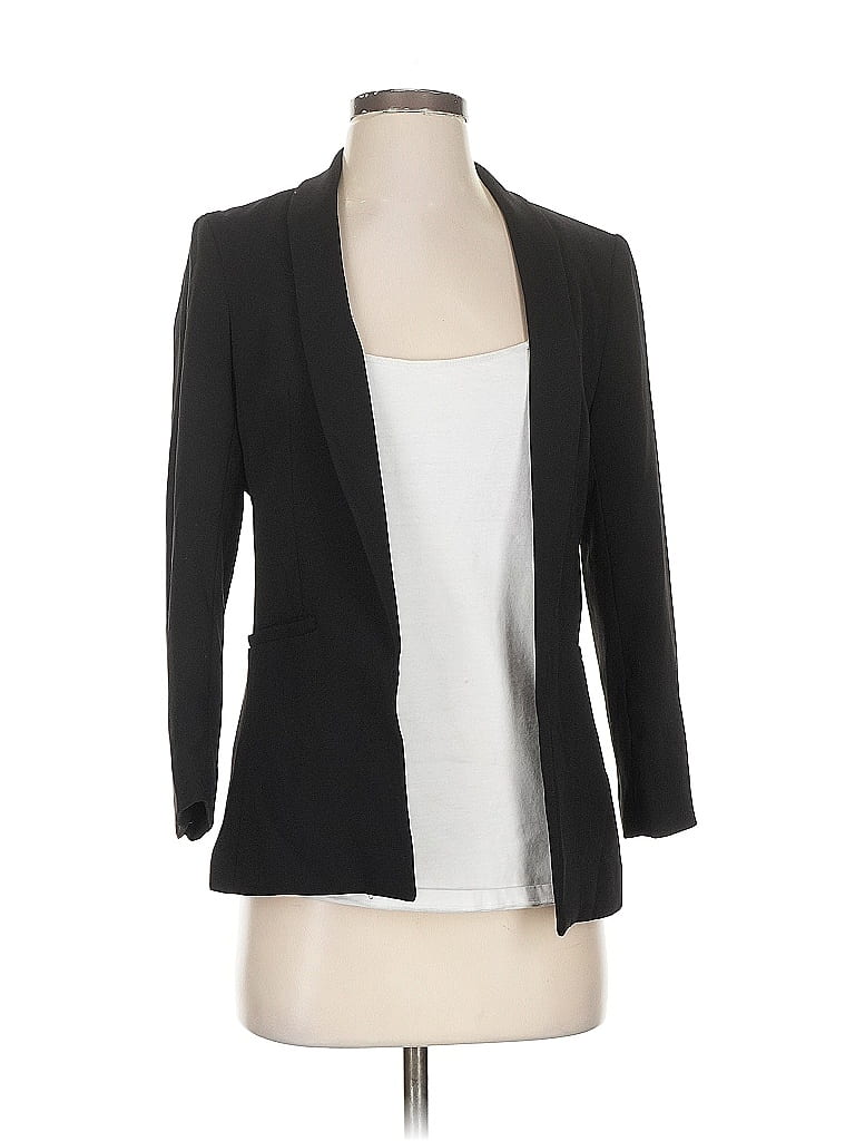 Pre-owned H&m Blazer Jacket In Black