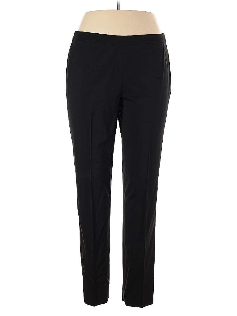 Pre-owned Lafayette 148 Wool Pants In Black