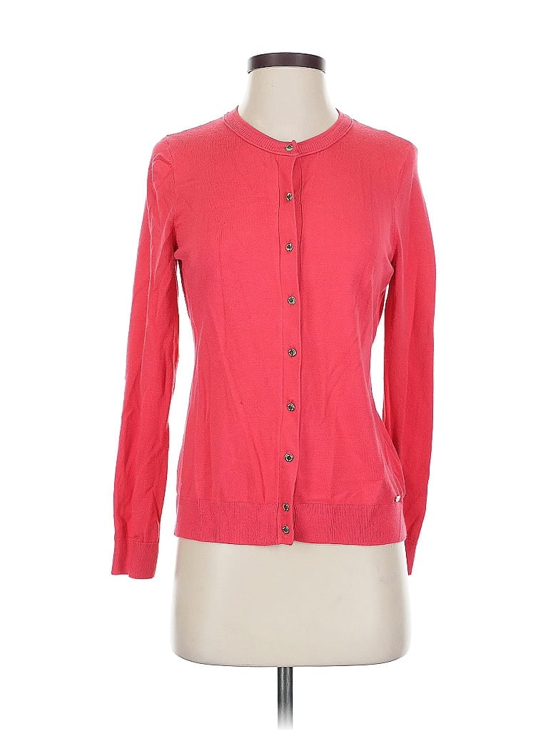 Pre-owned Calvin Klein Cardigan Sweater In Pink