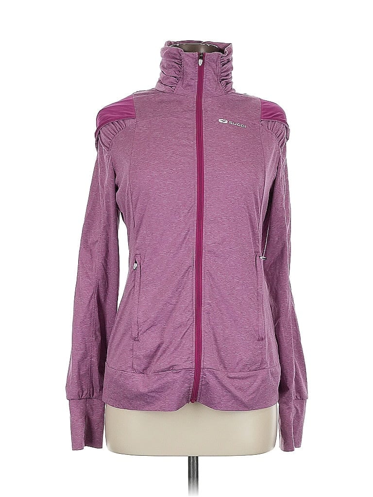 Pre-owned Sugoi Cardigan Sweater In Purple