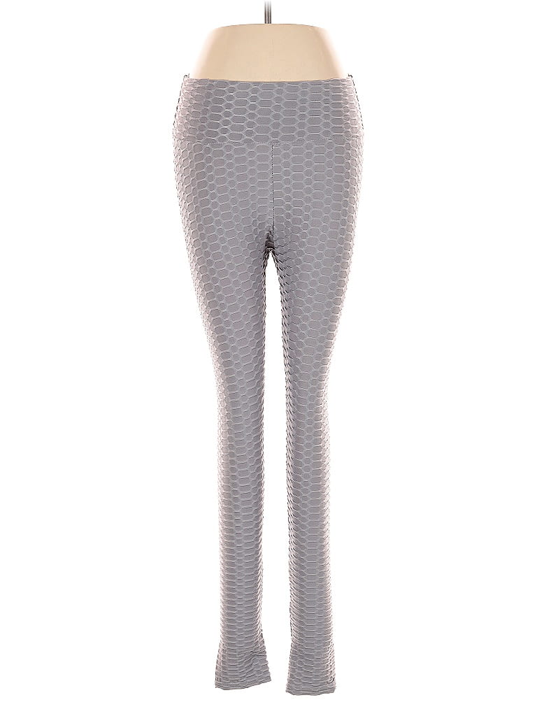 Pre-owned Assorted Brands Leggings In Gray