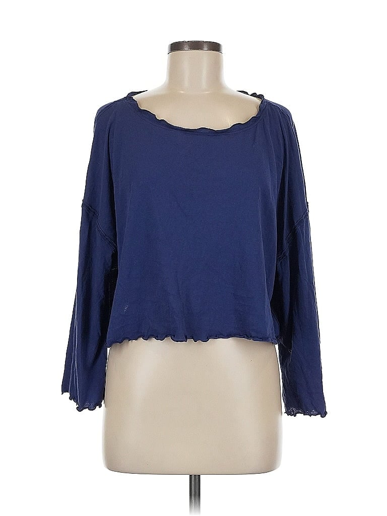 Pre-owned We The Free 3/4 Sleeve T-shirt In Blue