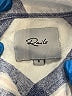 Rails 100% Rayon Plaid Blue 3/4 Sleeve Blouse Size S - photo 7