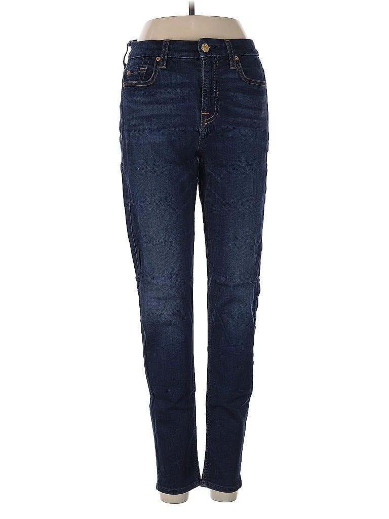 Pre-owned 7 For All Mankind Jeans In Blue