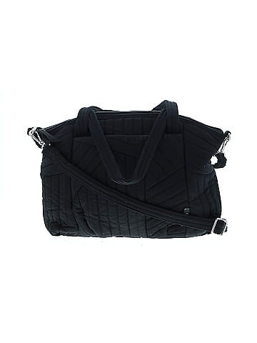 Vera Bradley Black Pleated Multi-Strap Satchel (view 1)