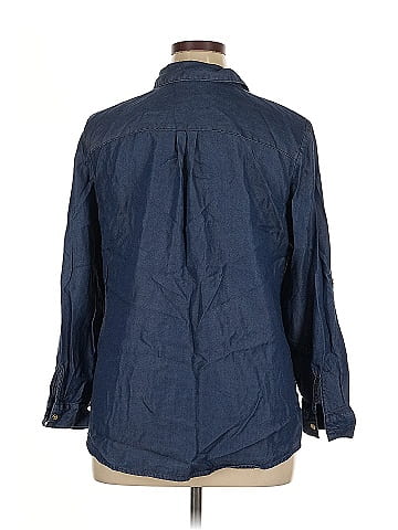 Madison Grey 3/4 Sleeve Button-Down Shirt (view 2)