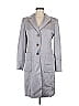 DKNY Gray Purple Trenchcoat Size 6 - photo 1