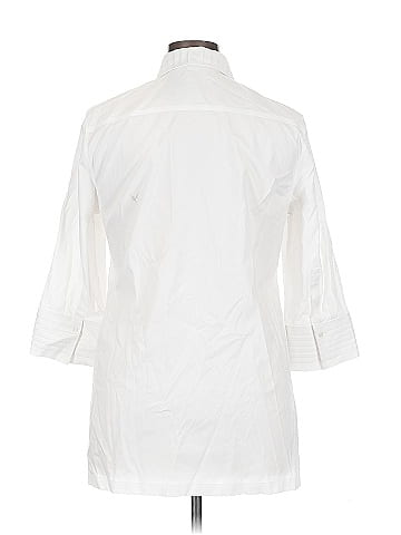 PaperWhite 3/4 Sleeve Button-Down Shirt (view 2)