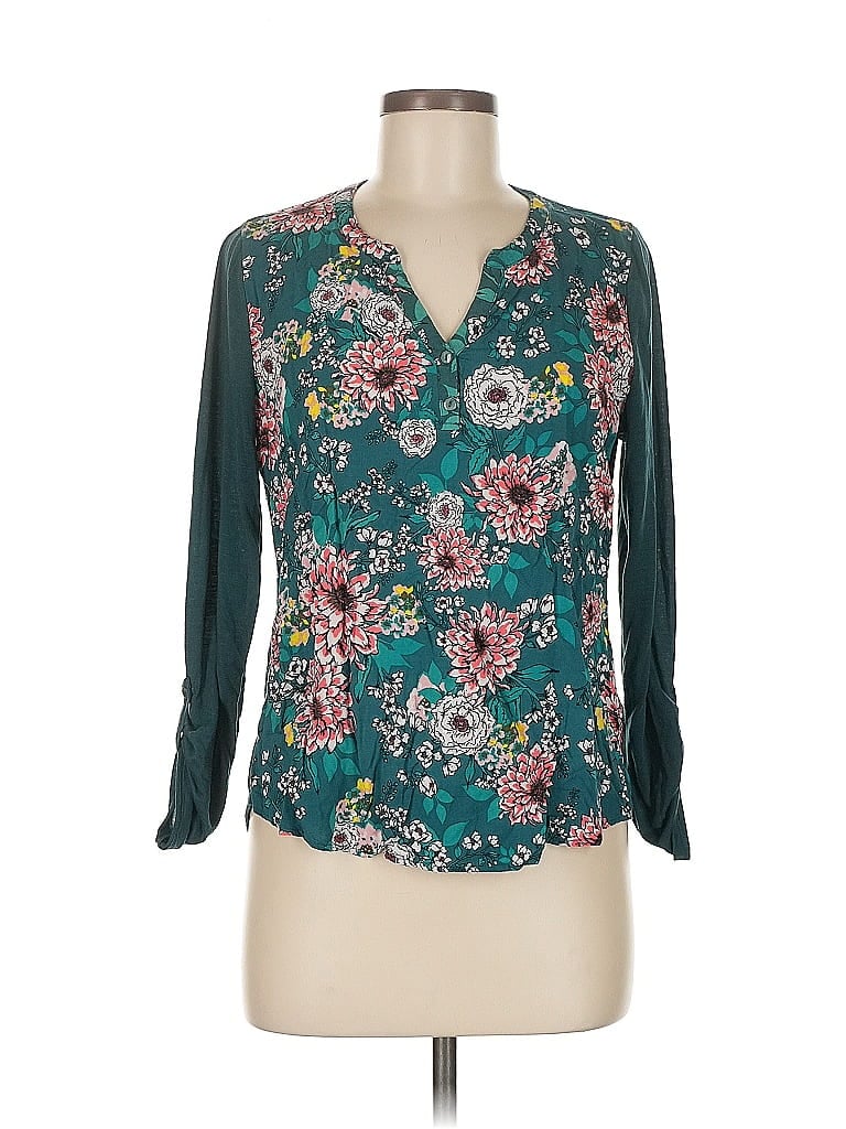 SIMPLY STYLED Pre-owned 3/4 Sleeve T-shirt In Blue