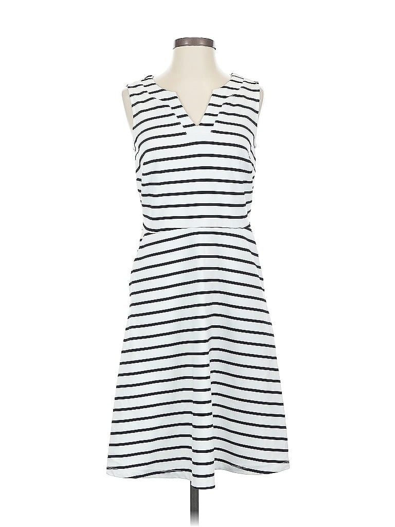 Pre-owned Croft & Barrow Casual Dress In White