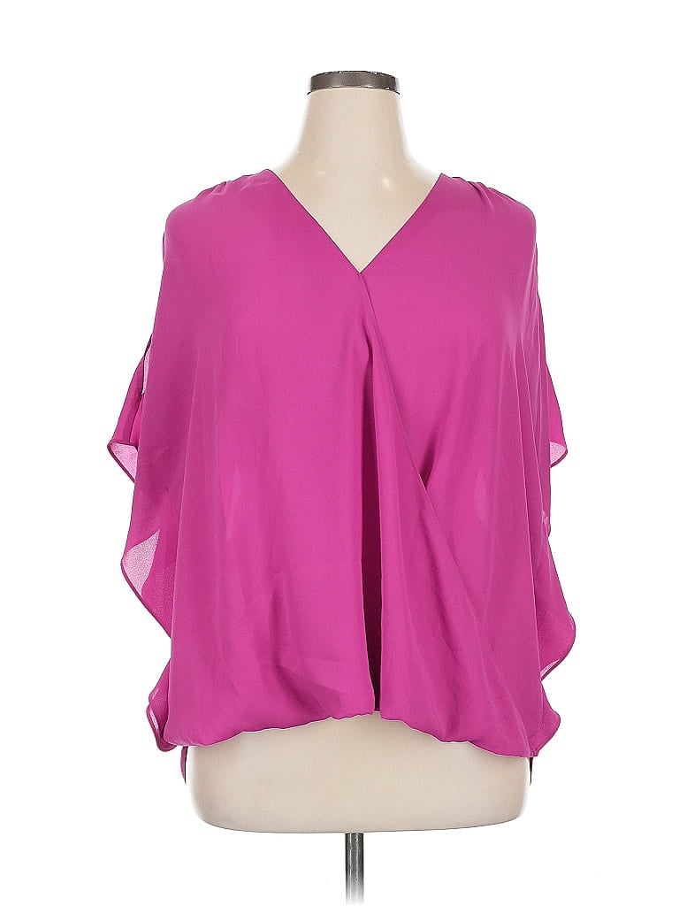 Pre-owned Inc International Concepts Sleeveless Blouse In Purple