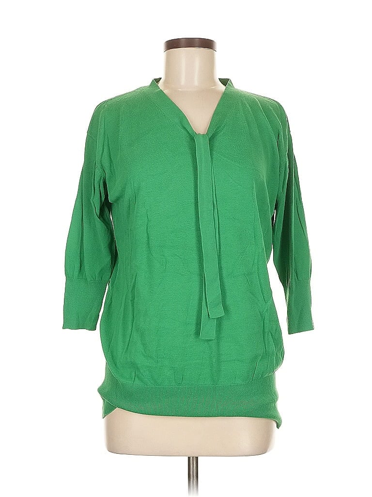 Pre-owned Cabi Pullover Sweater In Green