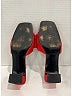 Yves Saint Laurent 100% Satin Color Block Red Vintage Satin Bow Sandals Size 8 1/2 - photo 11