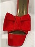 Yves Saint Laurent 100% Satin Color Block Red Vintage Satin Bow Sandals Size 8 1/2 - photo 5