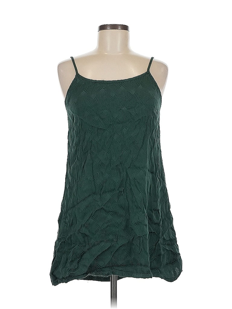 Click to view more detailed imagery on our partner's website Pre-owned Assorted Brands Tank Top Teal Halter Neckline Tops In Blue