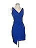 Guess Solid Blue Cocktail Dress Size 0 - photo 1