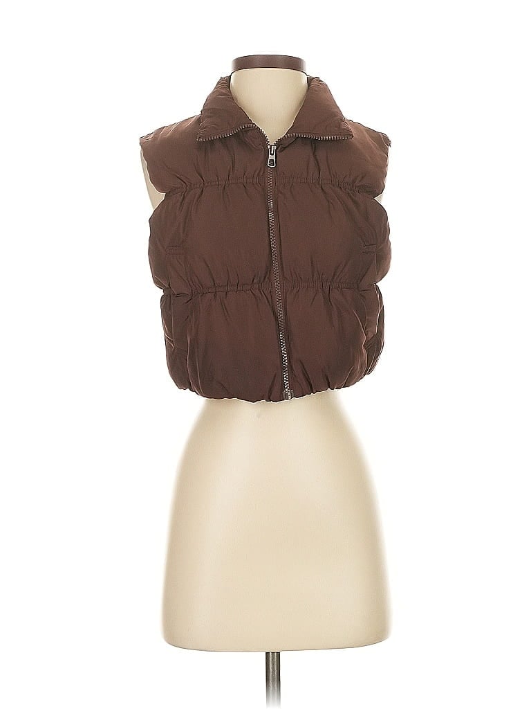 Pre-owned Divided By H&m Vest In Brown
