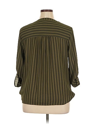 a.n.a. A New Approach 3/4 Sleeve Blouse (view 2)