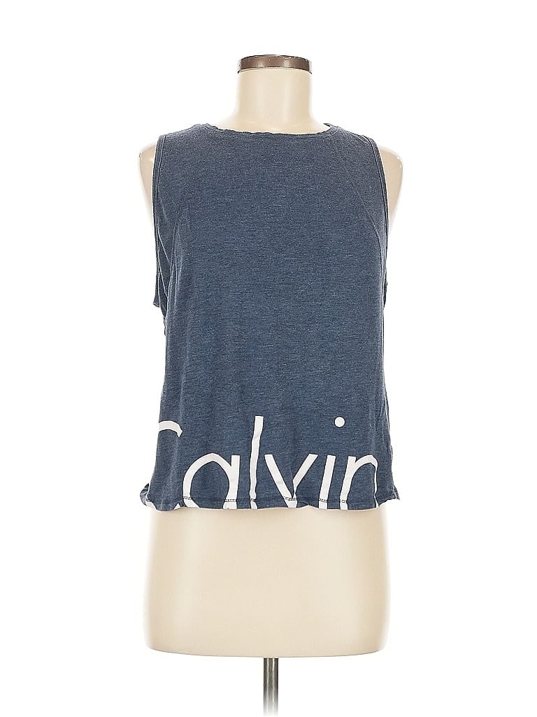 Pre-owned Calvin Klein Performance Sleeveless T-shirt In Blue