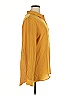Left Coast by Dolan 100% Polyester Gold Orange Long Sleeve Blouse Size XL - photo 3