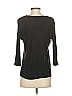 Three Dots Black 3/4 Sleeve Top Size S - photo 2