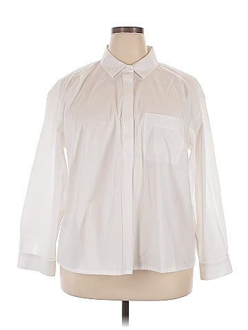 Foxcroft 3/4 Sleeve Button-Down Shirt (view 1)