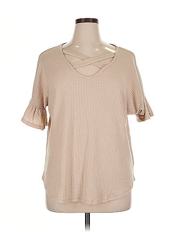 Perfect Peach Short Sleeve Top (view 1)