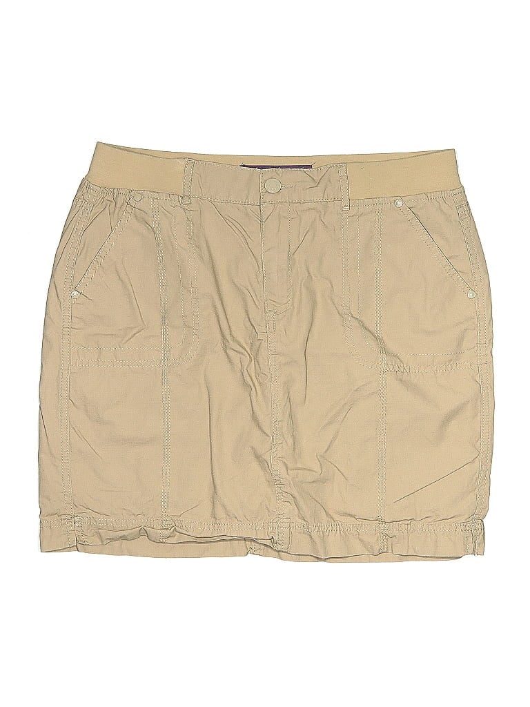 Pre-owned Gloria Vanderbilt Casual Skirt In Brown