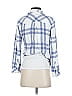 Rails 100% Rayon Plaid Blue 3/4 Sleeve Blouse Size S - photo 2