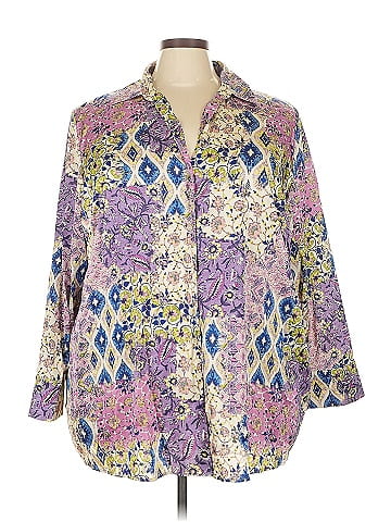 Susan Graver 3/4 Sleeve Blouse (view 1)