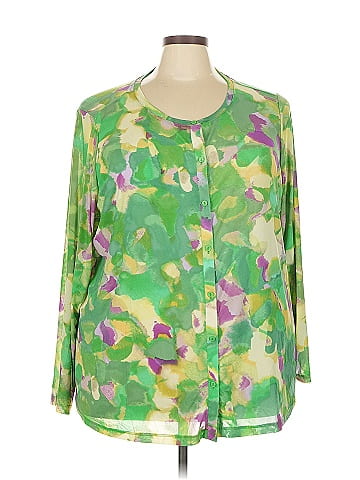LOGO by Lori Goldstein 3/4 Sleeve Blouse (view 1)