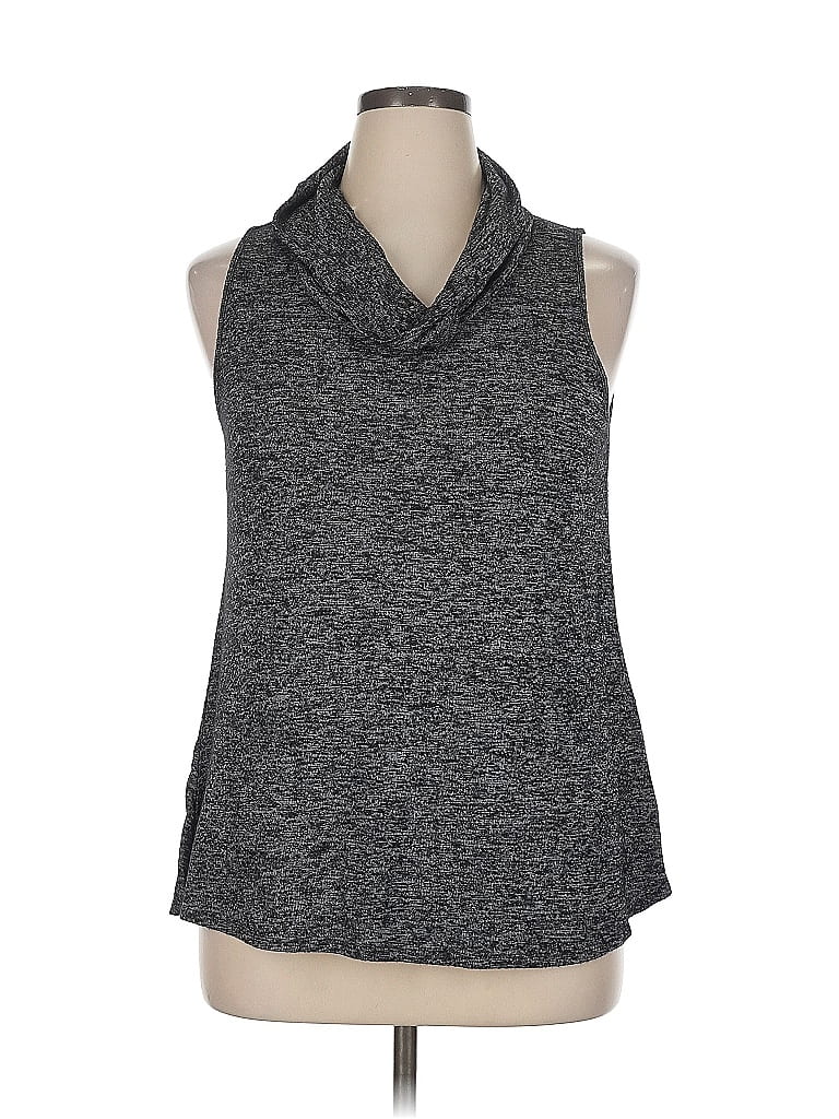 Click to view more detailed imagery on our partner's website Pre-owned Maurices Sleeveless Top Gray Cowl Neck Tops