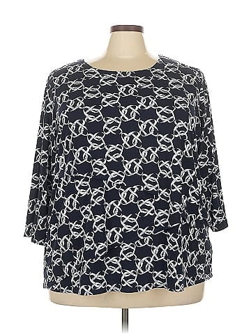 Susan Graver 3/4 Sleeve Blouse (view 1)