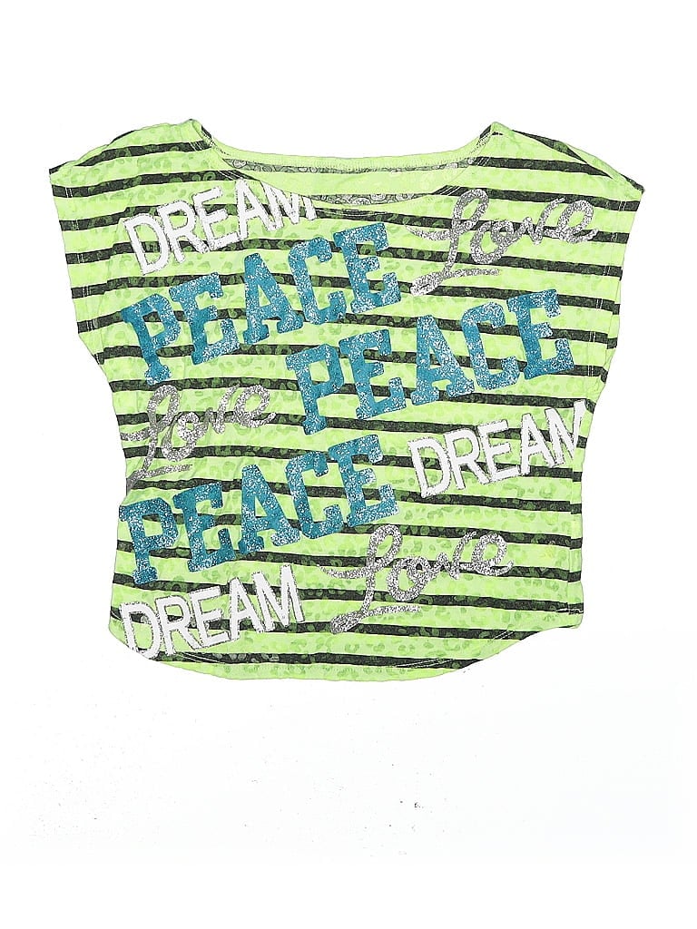 Pre-owned Justice Kids' Sleeveless T-shirt In Green