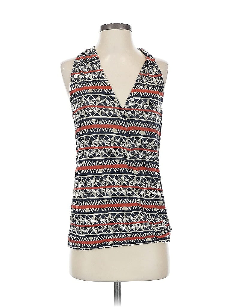 Pre-owned Lucky Brand Sleeveless Blouse In Blue
