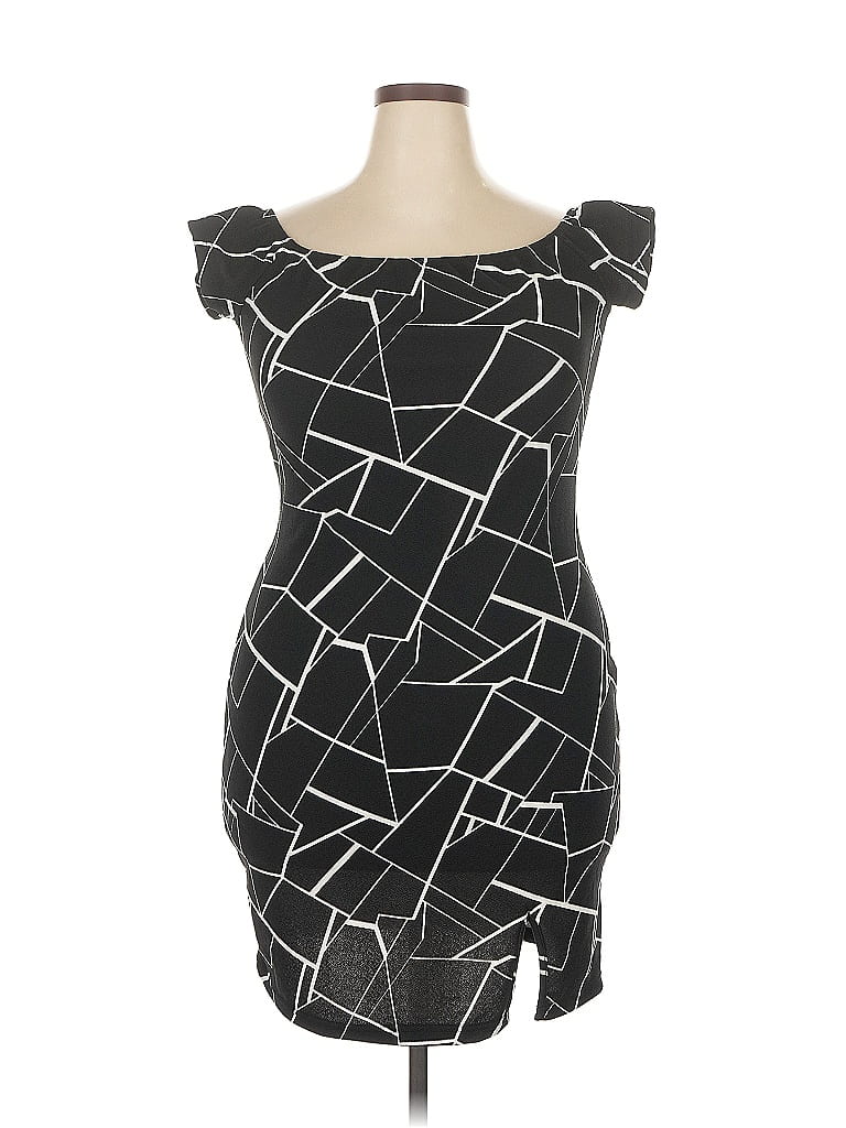 Pre-owned Shein Curve Cocktail Dress In Black