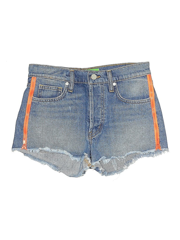 Pre-owned Sr Vs. Sandrine Rose "the Virgin Label" Denim Shorts In Blue