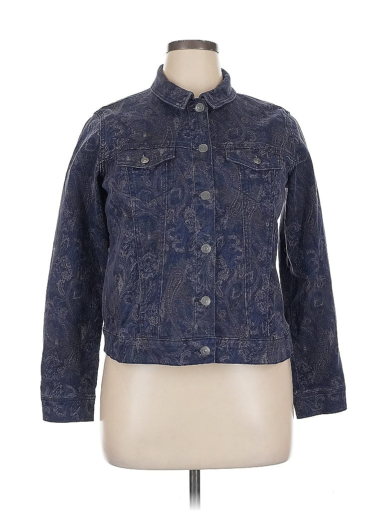 Pre-owned Gloria Vanderbilt Denim Jacket In Blue