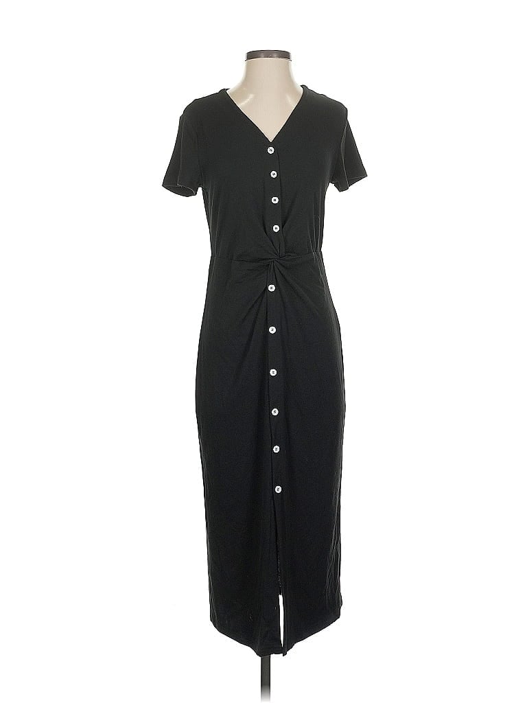 Pre-owned Shein Casual Dress In Black