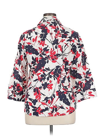Foxcroft 3/4 Sleeve Button-Down Shirt (view 2)