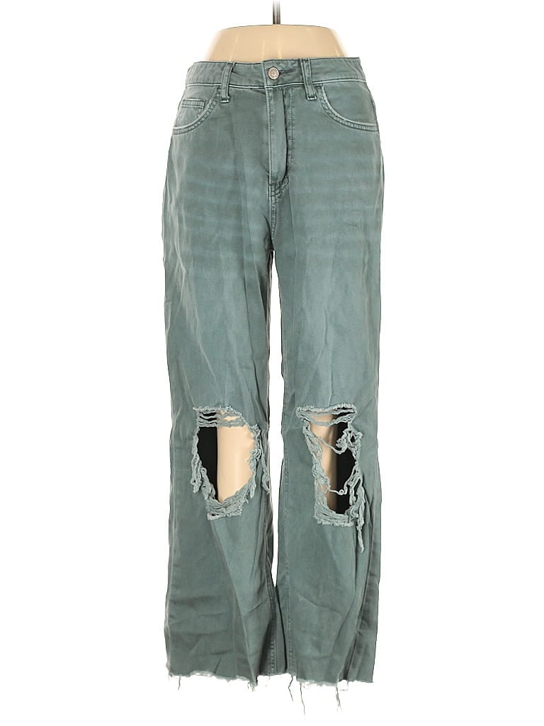 Vervet 100% Cotton Green Jeans Size 25 waist - photo 1