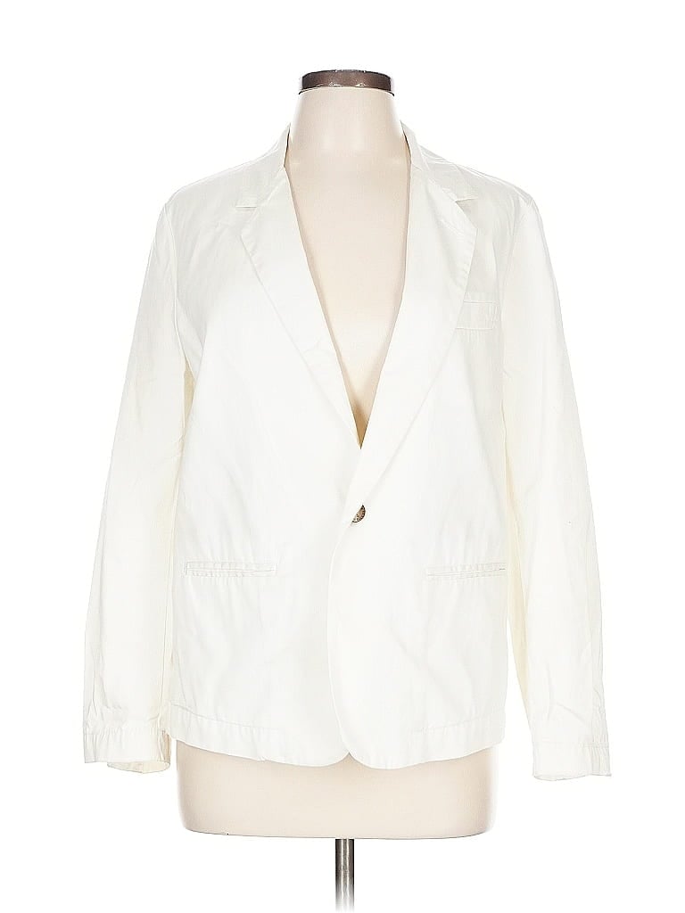 Click to view more detailed imagery on our partner's website Pre-owned Current Elliott Blazer Jacket In White