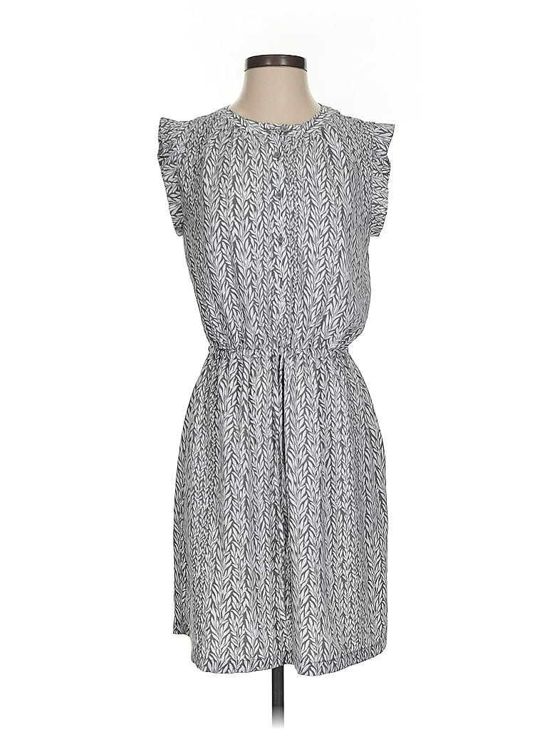 Pre-owned Ann Taylor Loft Outlet Casual Dress In Gray