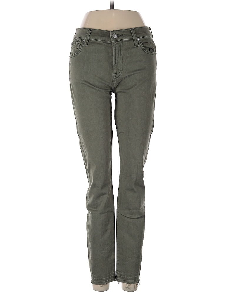 Click to view more detailed imagery on our partner's website Pre-owned 7 For All Mankind Casual Pants In Green