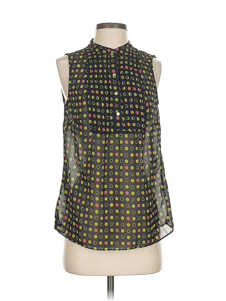 Pre-owned Banana Republic Factory Store Sleeveless Blouse In Green