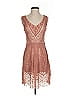 Baraschi 100% Nylon Tan Cocktail Dress Size 0 - photo 1